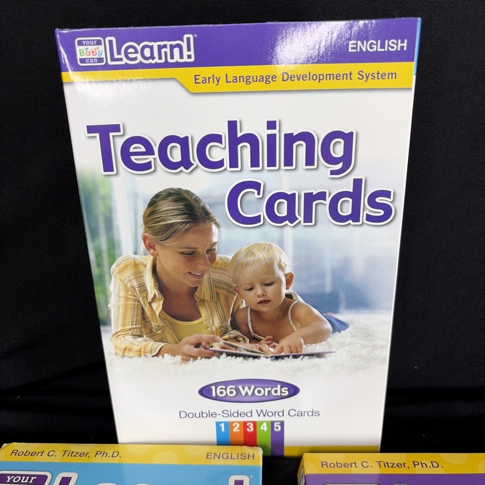 Your Baby Can Learn! Teaching Cards 166 Words Double-Sided by Robert Titzer